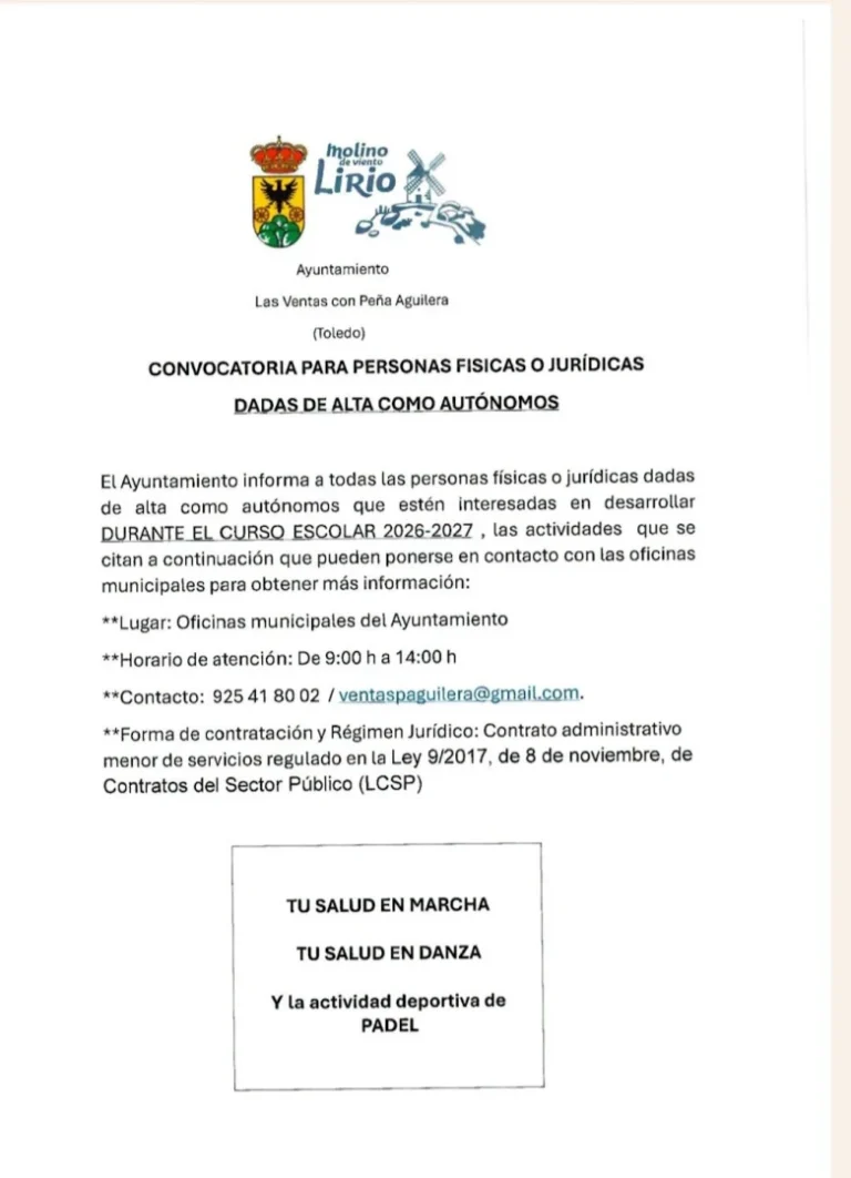 Temporada 2026-2027. Convocatoria