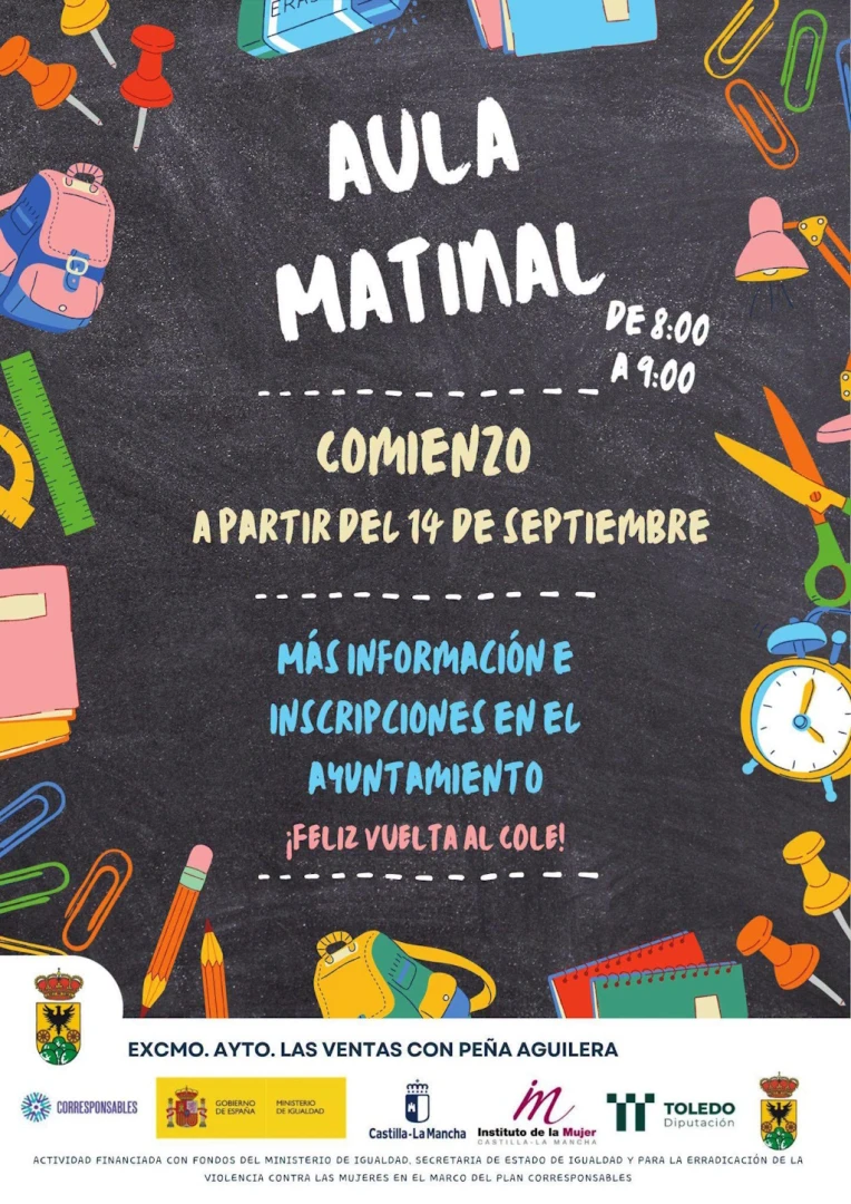 Aulas Matinal y de Mediodía de septiembre